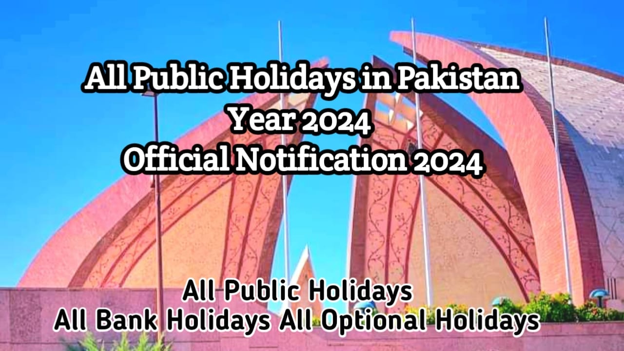 All Public Holidays in Pakistan Year 2024